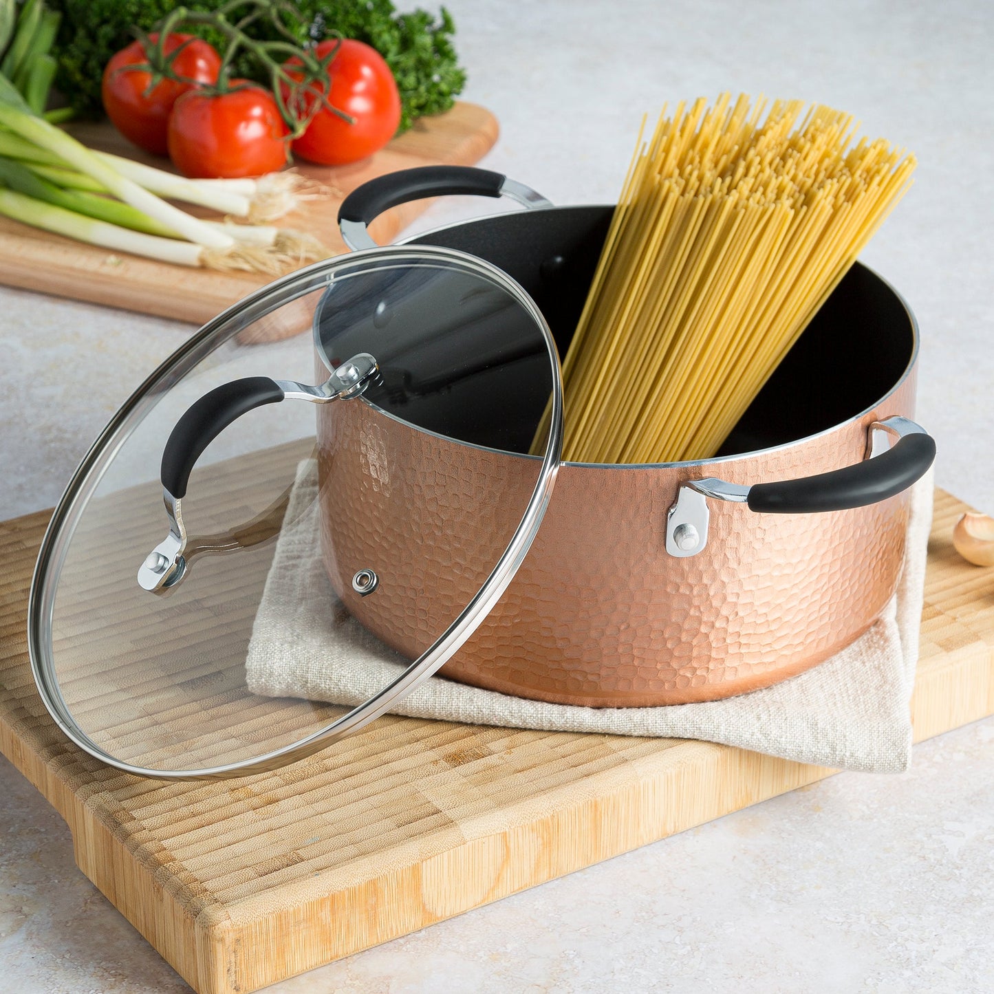 Impressions 10 Piece Hammered Cookware Set